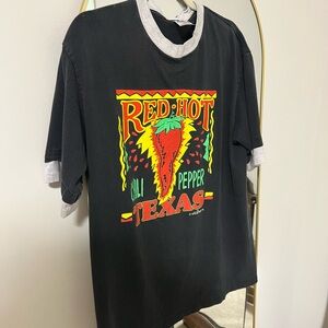 Black Red Hot Chili Pepper Texas T-Shirt
